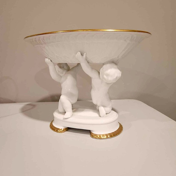 Antique Cherub Trinket Dish - Picture 1 of 5